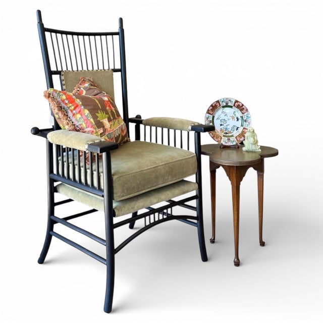 Late 19th Century English Arts and Crafts Reclining “Morris” Chair in the Manner of Liberty and Co. For Sale - Image 17 of 17