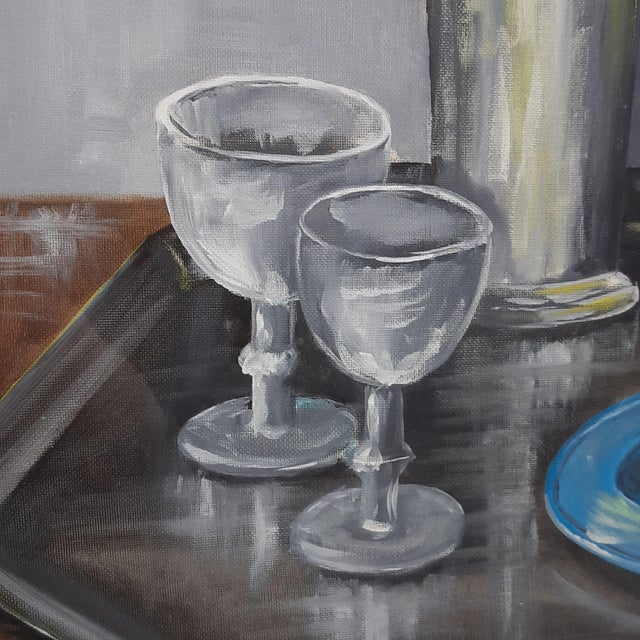 Paolo Polli, Jug of Lemons, 1985, Oil on Canvas, Framed For Sale - Image 4 of 11