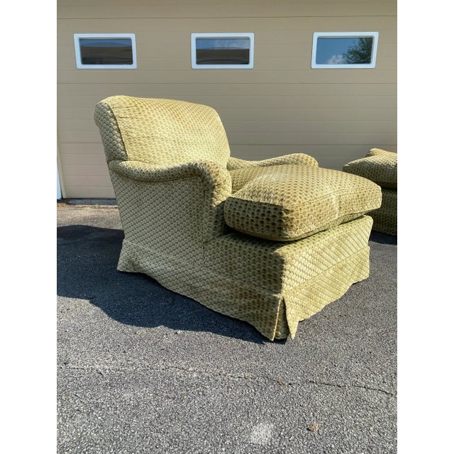 English Howard & Sons Bridgewater Chairs - a Pair For Sale - Image 3 of 12
