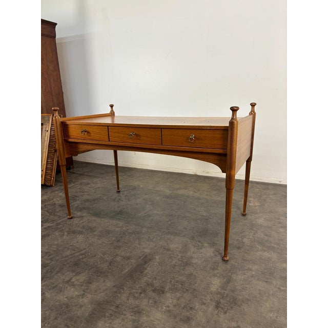 Italian Teak Desk from Fratelli Prosperio For Sale - Image 3 of 6