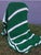 1960's Hand Knit Green/ White Blanket- Very Clean For Sale - Image 12 of 12