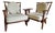 Vintage Catherine Petit Repos Lounge Chairs by Guillerme & Chambron for Votre Maison, 1950s, Set of 2 For Sale