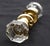 Vintage Octagon Glass Bullet Passage Door Knob Set For Sale - Image 4 of 5