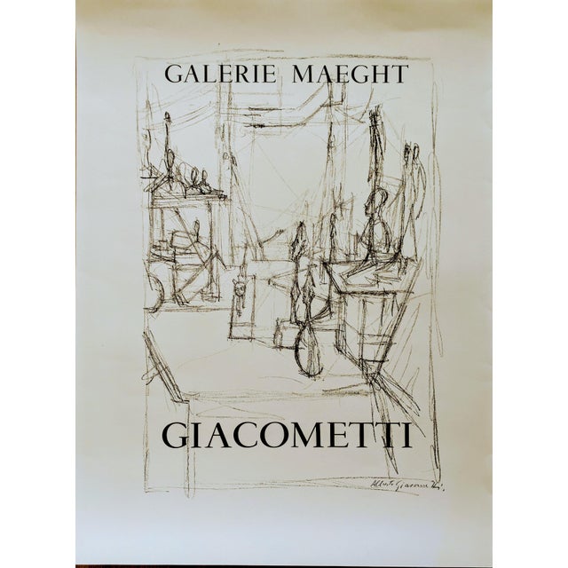 Atelier d'Artiste Lithograph Poster by Alberto Giacometti, 1951 For Sale - Image 7 of 7