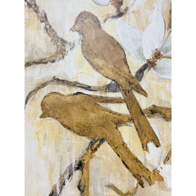 Janet Tava "Song of Spring Ii" Botanical Art Print For Sale - Image 4 of 12