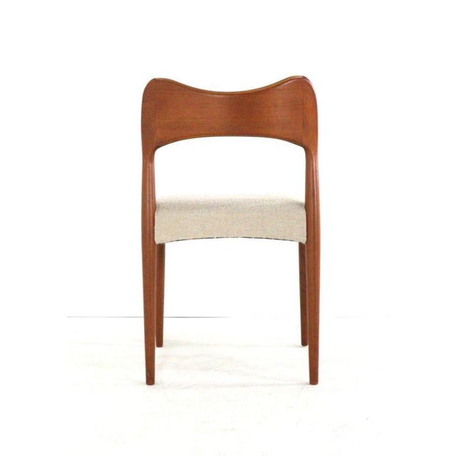 A beautifully crafted set of 4 designer chairs created by renowned designer arne hovmand olsen for the mogens kold factory...