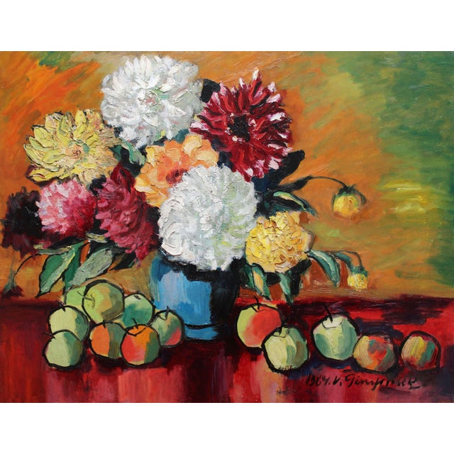 Wilhelms Girupnieks, Still Life, 1964, Oil on Cardboard For Sale - Image 7 of 7