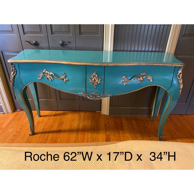 Louis XV Roche Bobois Volutes Console | Chairish