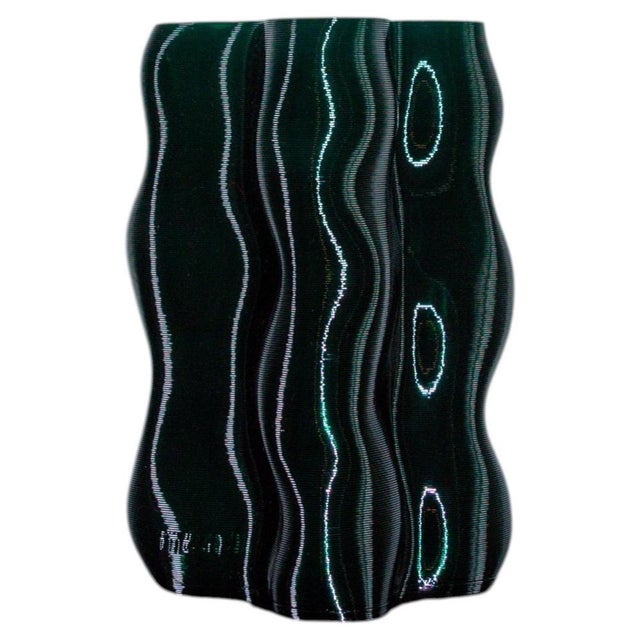 Large Forest Green Magma Vase by Mana For Sale - Image 14 of 14