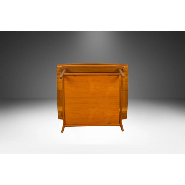 Mid-Century Modern Danish Modern Teak Side Table Lower Shelf Attributed to Moreddi 1960s For Sale - Image 3 of 11