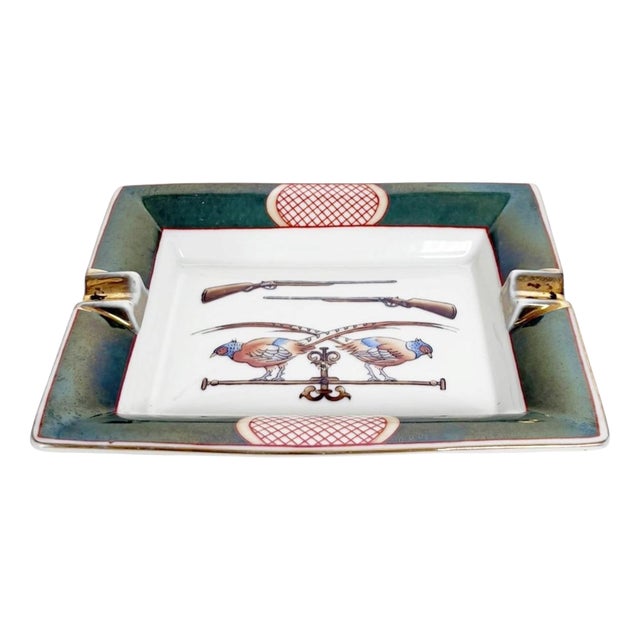 Ceramic Ashtray in the style of Hermès, France, 1970s For Sale