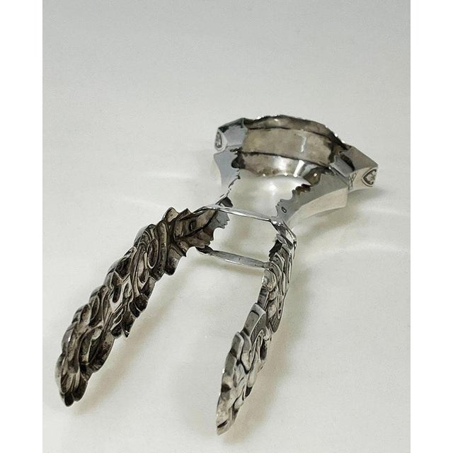 Dutch Silver Asparagus Tongs by Antonius Hendrikus der Kinderen, 1853 For Sale - Image 6 of 11
