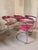 Canasta Cantilever Chairs in Pink, 1980s, Set of 4 For Sale - Image 9 of 16