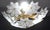 Vintage Ceiling Light Murano White Flowers, 1970s - Set of 2 For Sale - Image 9 of 11