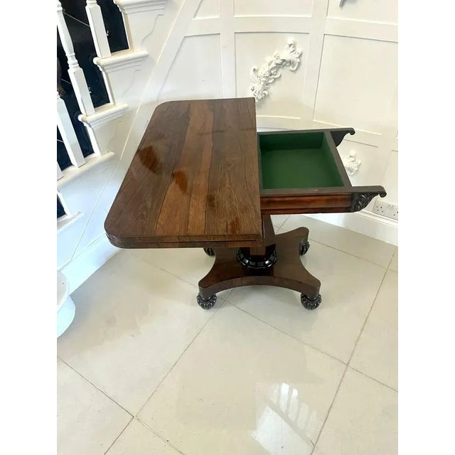 Regency Rosewood Tea/Console Table, 1830s For Sale - Image 4 of 13