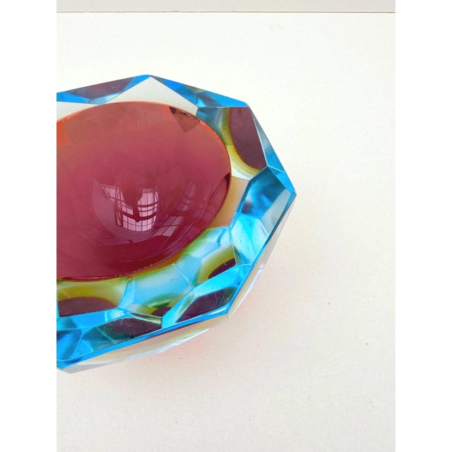Sommerso Murano Trinket Tray in Blown Glass, Italy, 1960 For Sale - Image 6 of 8