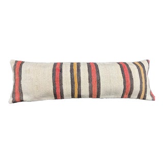 Turkish Hemp Pillow Cushion Natural Beige Brown Cushion Cover 14x45 For Sale