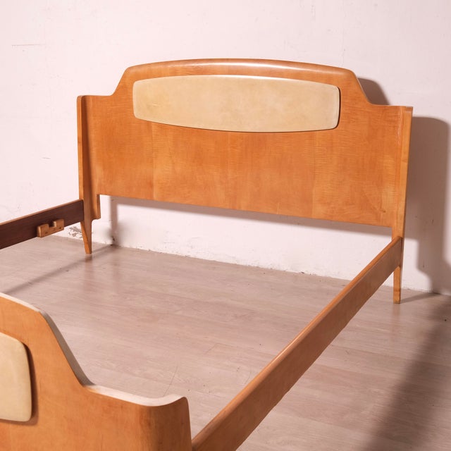 Vintage Double Bed by the Canturini Furniture Association, 1950s For Sale - Image 9 of 18