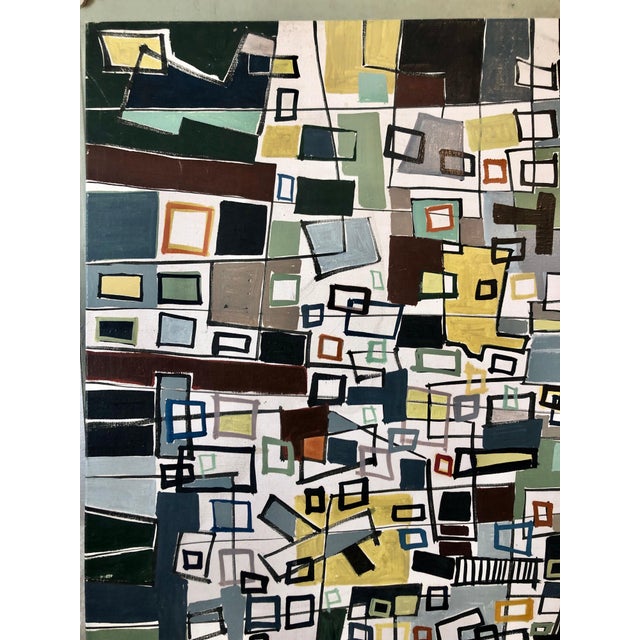 Yona Lotan, Untitled Abstract Cityscape For Sale In Miami - Image 6 of 10