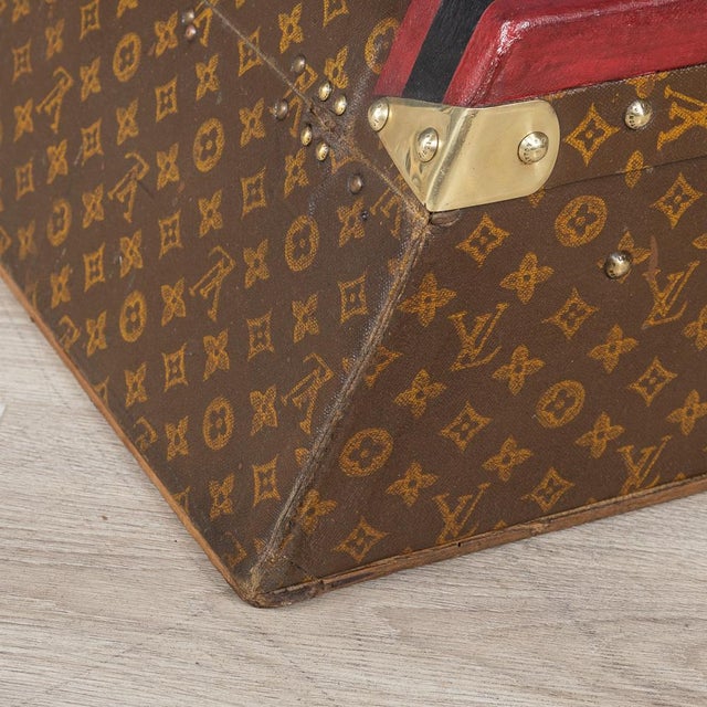 Louis Vuitton Antique 20th Century Hat Trunk in Monogram Canvas from Louis Vuitton, Paris, 1910s For Sale - Image 4 of 18