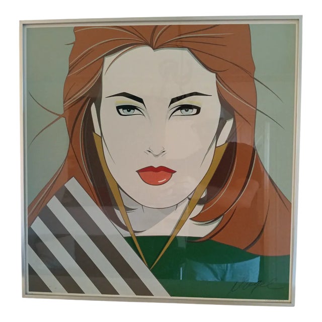 Patrick Nagel, Pop Art Redhead Woman, 1985, Print For Sale