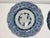 Late 19th Century Antique Blue and White Plates - Collection of 12 - 7" X 7" Round - Scalloped Edge - End Edo or Beginning Meiji For Sale - Image 5 of 18