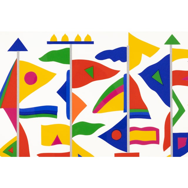 Late 20th Century Daniel Gelakoska Color Breeze Contemporary Serigraph With Embossed Artist Seal For Sale - Image 5 of 5