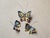 Vintage Hand-Painted Ceramic Butterflies by Minghetti Bologna, 1940s, Set of 3 For Sale - Image 11 of 11