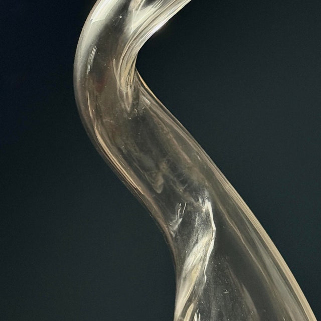 Glass Vintage Hand Blown Biomorphic Postmodern Glass Sculpture Set (#2) For Sale - Image 7 of 10