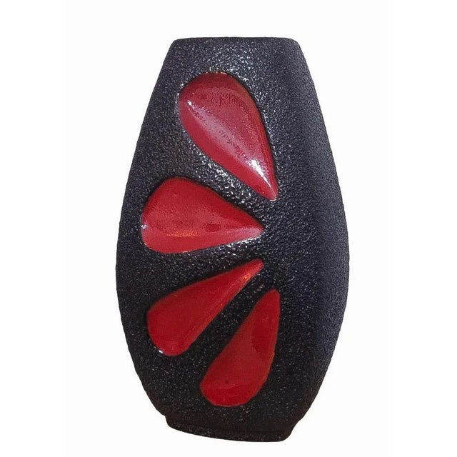 West German Fat Lava Pottery Vase from ES Emons & Söhne, 1970s, in Flawless conditions. Designed 1970 to 1979 I have...