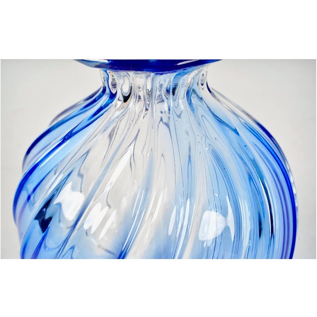 Archemide Seguso Twisted Glass Vase For Sale In Los Angeles - Image 6 of 7