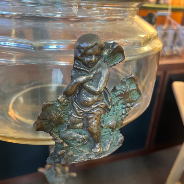 Antique Victorian Art Nouveau Aquarium Fish Bowl and Stand For Sale - Image 9 of 9