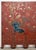 Chinese Export Four Panel Red Lacquered Chinoiserie Gilt Screen For Sale - Image 4 of 18