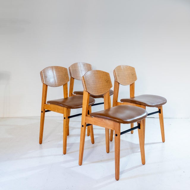 1960s Mid-Century Modern Scandinavian Dining Chairs, 1960s, Set of 4 For Sale - Image 5 of 17