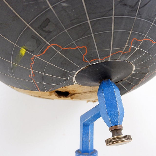 Industrial Large Globe Floor Stand by Ludo Verbeke, 1950s For Sale - Image 3 of 14