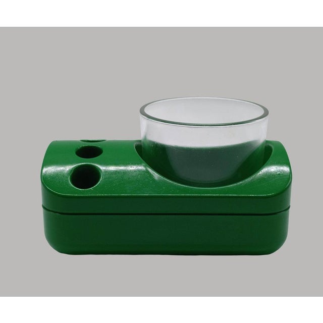 Forest Green Vintage Italian Bathroom Set by Makio Hasuike, 1970, Set of 12 For Sale - Image 8 of 18