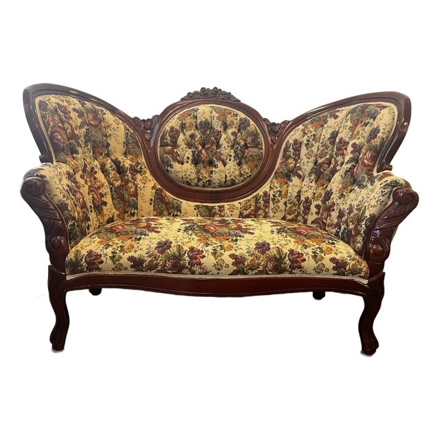 Carlton McLendon Victorian Harriet Marcus Loveseat For Sale