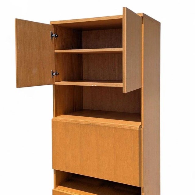 Tall Bar Cabinet With Drop-Front Mirror, 1980s, Bauhaus Designs Canada For Sale - Image 16 of 18