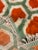Handwoven Moroccan Mrirt Wool Rug, Orange & Sage Green Honeycomb Berber Carpet, Organic Modern Area Rug, 87" X 118" For Sale - Image 11 of 11