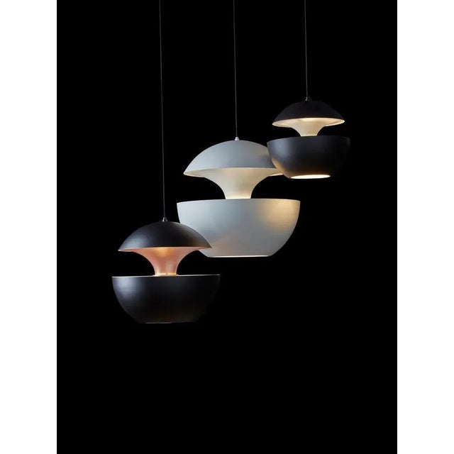 Large Black and White Pendant Lamp by Bertrand Balas For Sale - Image 6 of 8
