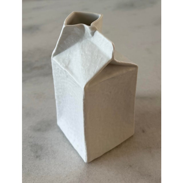 Porcelain Milk Carton Vase by Frogen Yang for Rosenthal For Sale In Austin - Image 6 of 10