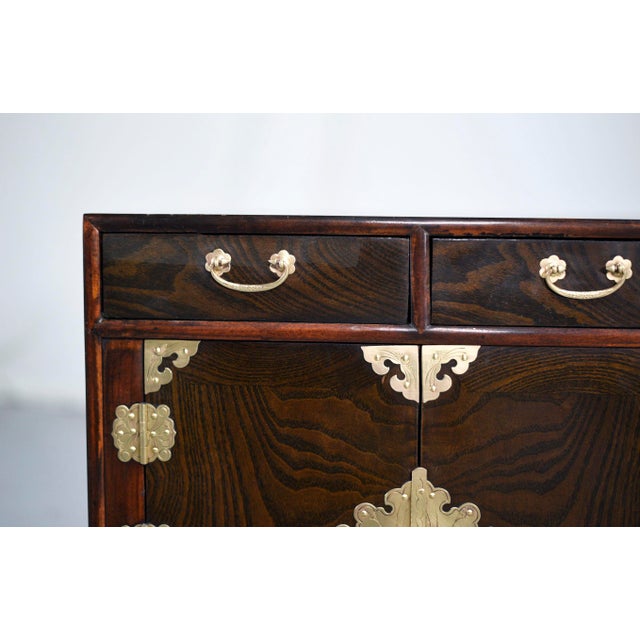 Vintage Chinoiserie Chests With Brass Hardware - A Pair For Sale - Image 12 of 13
