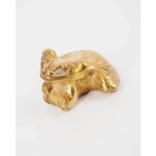 Metal Colombian Taïrona Tumbago Statuette of Amazon Jaguar For Sale - Image 7 of 7