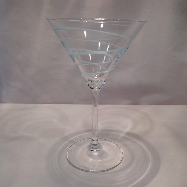 Vintage Mikasa Crystal Swirl Martini Glasses Set of 4 Chairish