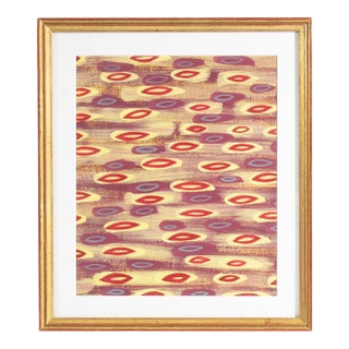Abstract Gouache Painting by Walter Stomps For Sale