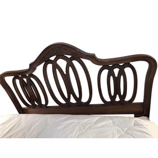 Mid-Century Modern Walnut Headboard For Sale