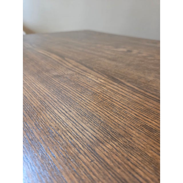 Brown Antique Wood Folding Table For Sale - Image 8 of 16