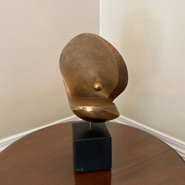 Curtis Jere Brutalist Bronze Sculpture, dated 1972 The sculpture is in EXCELLENT condition. There are no dents or damage...