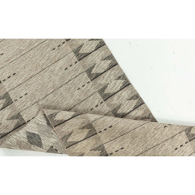 Vintage Swedish Double Sided runner Size: 2'2" × 12'10" (66 × 391 cm) This exceptional vintage Swedish runner, crafted...
