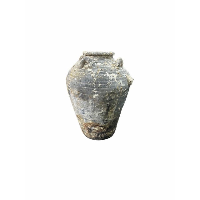 Gray 1900s Sawankhalok Ship Wreck Jar From the Kingdom of Sukhothai, Thailand For Sale - Image 8 of 9